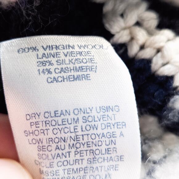 Oscar De La Renta Women’s Sweater Artisanal Avant Garde Handknit Fringe Size XL - Picture 8 of 8